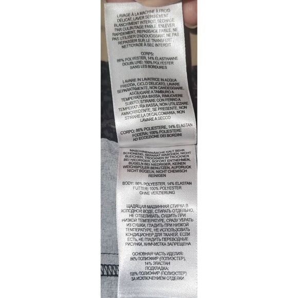 Columbia Skirt Womens Large Black Grey Print Bound Around Mini Wrap Zip Pocket A - Picture 7 of 8